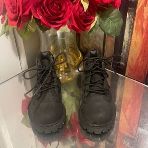 TODDLER BOY BLACK Suede Timberland Boots